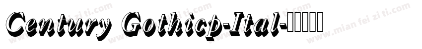 Century Gothicp-Ital字体转换